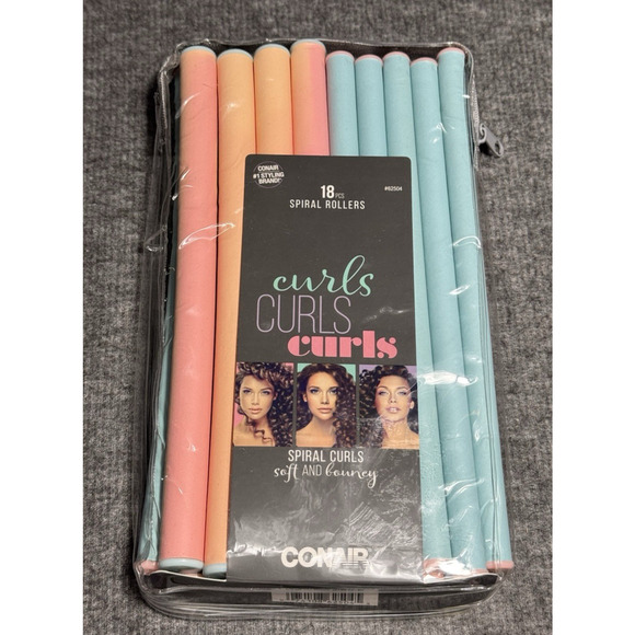 Conair 18-Piece Spiral Rollers Curls Flexible Soft and Bouncy - 62504 - Picture 3 of 4